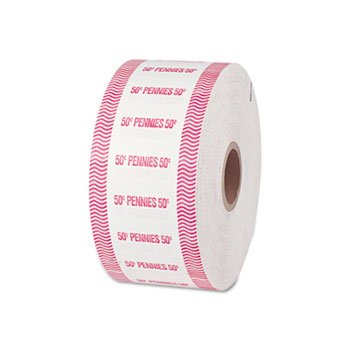 New-PM Company 51901 - Automatic Coin Wrap, Pennies, $.50, Continuous Roll Wrappers, 1900/Roll - PMC51901