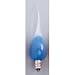 Pack of 2 Blue Glow Silicone Electric Candle Lamp Replacement Light Bulbs