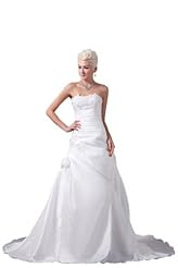 Strapless Charmeuse Belted  Dress with a Court Train 