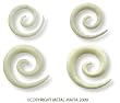 WHITE BONE SPIRALS SPBN6 -6G (4MM)