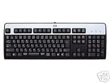 HP 435302-001 KB-0316 104 Key Black Silver PS2 Keyboard