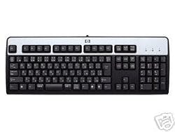 HP 435302-001 KB-0316 104 Key Black Silver PS2 Keyboard