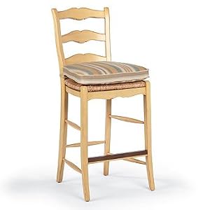 Surrey Bar Stool with Seat Cushion - Sky, Bar Height (30"H seat) - Frontgate