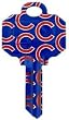 Chicago Cubs Schlage SC1 House Key