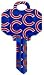 Chicago Cubs Schlage SC1 House Key