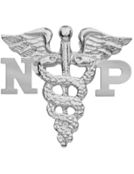 NursingPin - Nurse Practitioner NP Graduation Nursing Pin in Sterling Silver