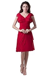 V-neck Chiffon Mother-of-the-Bride Dress 