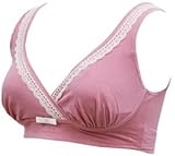 ローズマダム(Rosemadame) マタニティハーフトップ 【おやすみブラ】 授乳兼用 (L, ピンク) 112-3659-01