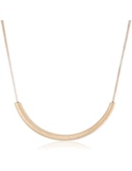 Kenneth Cole New York "Metal Boost" Gold Half Moon Necklace, 22"