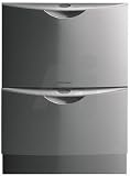 Fisher Paykel DD605HSS 24 Semi-Integrated Double Dishwasher Drawer with 9 Wash Cycles, Interchangeable Racks, Key & Child Locks and Water Softener: Stainless Steel with LCD Display