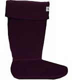 Tayberry Fleecey Plain Welly Socks – Large – Plum