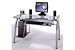 56 Inch Computer Desk - Glass Top Desks