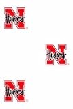Nebraska Cornhuskers NCAA Licensed Wallpaper (Double Roll)