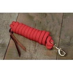 Hamilton 10' x 5/8" Cowboy Braided Poly Lead, Red