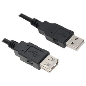 USB 2.0 Extension Cable - 1m - Male A to Female A - Extend Length of Existing USB Cables - Indigo Banana Media (1 Metre)