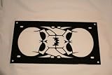 Dual Skull Blades Universal Radiator Cover Black