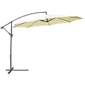 Ampelschirm beige 3,50m Sonnenschirm Gartenschirm