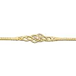 14K Yellow Gold Diamond Bracelet - 0.10 Ct.