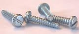 10 X 3/4 Self-Tapping Screws Slotted / Pan Head / Type B / Steel / Zinc / 6,000 Pc. Carton