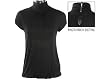 Derek Heart Mock Neck Cap Sleeve Top