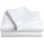 Elegance 250-Thread Count Cotton Rich Queen Sofa Bed Sheet Set, White