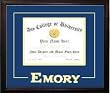 Emory University Cherry Wood Spirit Diploma Frame
