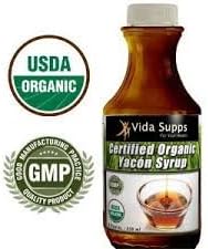 VS YS "US SELLER!!! 2-3 day Priority Mail shipping" 100% Pure Yacon Syrup, Gluten Free 100% Natural Sweetener From Yacon Roots :: Low-glycemic Diet, Low-carb Weight Loss Aid and Digestive Probiotic Vegan, Certified Usda Organic. Made in the USA Money-back Guarantee