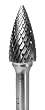CARBIDE BUR GROBET TREE POINTED 5/8X1X1/4 BEAR CUT