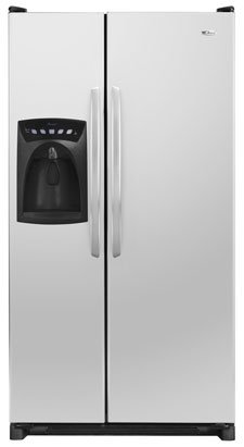 Amana ASD2627KES 26 Cu. Ft. Side-By-Side Refrigerator with Electronic FrontFill Dispenser & Adjustable SpillSaver Shelves: Stainless Steel