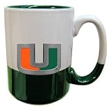 Miami Hurricanes 15 oz. 2-Tone Grande Coffee Mug