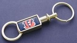 Cincinnati Bengals Gold Tone Valet Keychain
