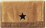 Vintage Star Black Finger Tip Towel