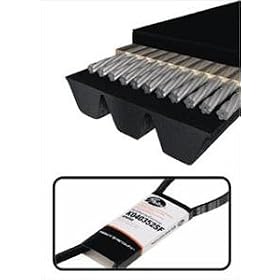 Gates Micro-V Stretch Fit Belts for 2009 Chevrolet/GMC/Cadillac Express/Silverado/Tahoe/Suburban/Colorado/Avalanche/Sierra/Savana/Yukon/Canyon/Escalade 4.8/5.3/6.0/6.2.L Engine (K040355SF)