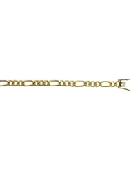 CleverEves 14Kt Yellow Gold Figaro 7.8mm Bracelet
