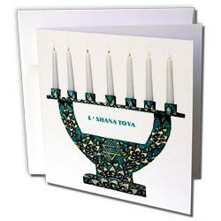 Florene Jewish Theme - A Beautiful New Year - Greeting Cards-6 Greeting Cards with envelopes On Sale