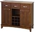 Mix & Match Large Buffet Server with Cherry Base and Cottage Oak Top