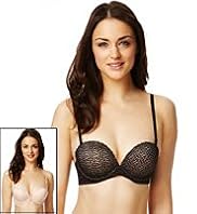 2 Pack Push-Up Multiway Textured A-DD Bras