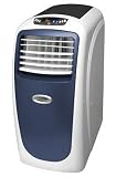 Soleus Air PE2-08R-62, Evaporative Portable Air Conditioner, Dehumidifier and Fan, 8,000 BTU’s, White with Blue cover