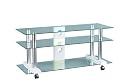 Alu & Glas Universalrack - Plasma LCD TV Rack universell für alle Fernseher bis 50" ( Pioneer , Panasonic , Philips , Sony , Toshiba , Samsung usw.) nutzbar