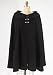 Black Fine Wool Short Cape, Lined in Satin, Arm Slits and 3 Silver Clasps ~ for Women S-m and Lg-xlg ~ Made in USA