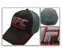 UFC Ultimate Fighting Championship Black & Gray Flex-Twill Hat Cap