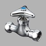 KVK 両ナット付止水栓 固定こま仕様 G1/2ナット K85コテイコマシヨウ