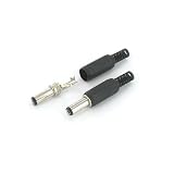 10 Pack 2.1mm x 5.5mm Male Lead Power Plug 12V CCTV