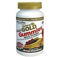Source of Life Gold Adult Gummies Multi-vitamin Nature's Plus 60 Gummy(3 Bottles)