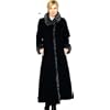 Black Wool Fur Trim Womens Fashion Winter Coat