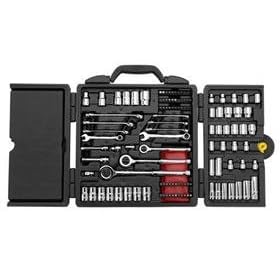 Stanley 91-988 1 4-Inch 3 8-Inch and 1 2-Inch Drive Mechanics Tool Set, 201-Piece by Stanley