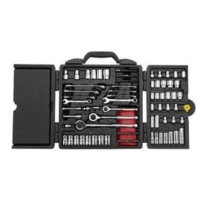 Stanley 91-988 1 4-Inch 3 8-Inch and 1 2-Inch Drive Mechanics Tool Set, 201-Piece by 