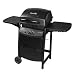 New Char-Broil T-Frame 6 Grill 2 Burner With Durable Porcelain Steel Lid Firebox Plastic Side Shelve