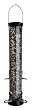 Droll Yankees CC18S 18-Inch Onyx Sunflower Tube Bird Feeder with Removable Base