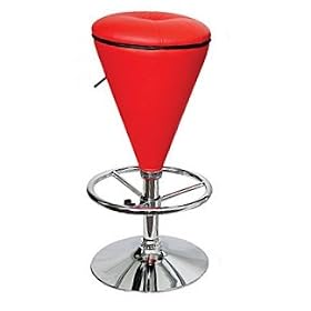 Click here to buy Red And Black Sugar Cone Bar Stool .